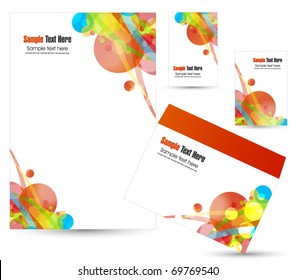 colorful stationary