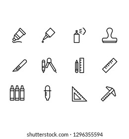 Colorful stationery icon