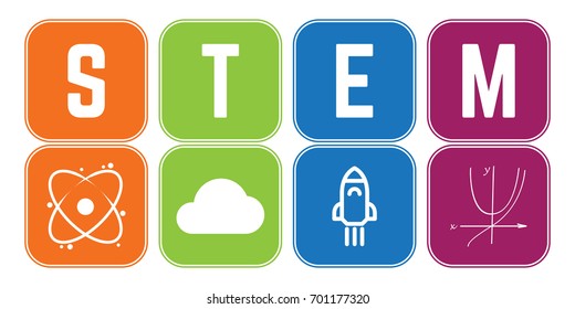 Colorful STEM Logo