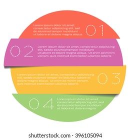 Colorful Step by Step design.