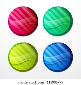 Colorful sticker set