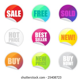 colorful stickers