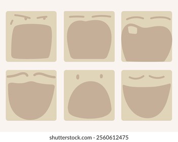 Colorful sticky note design set for illustration background