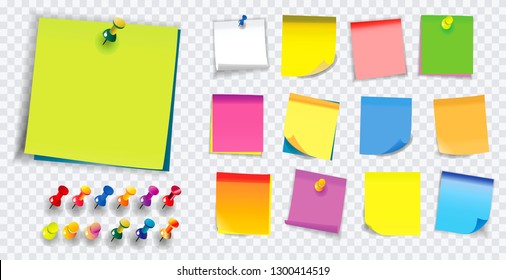 colorful sticky note. using in school or office activity. 