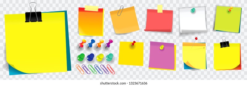 colorful sticky note. using in school, work or office activity. easy to modify design.