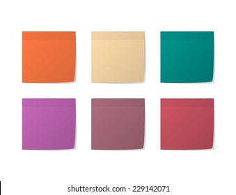 Colorful sticky notes