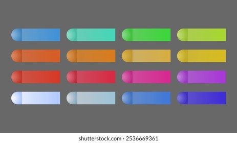 Colorful Sticky Notes and Labels Collection with pin and post it, on gray background, Notepaper meeting reminder, Flat Modern design , illustration Vector EPS 10