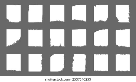 Colorful Sticky Notes and Labels Collection with pin and post it, on gray background, Notepaper meeting reminder, Flat Modern design , illustration Vector EPS 10