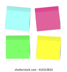 Colorful Sticky Notes. Vector EPS10