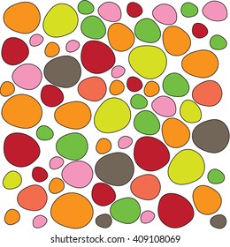 Colorful stones pattern Vector Illustration