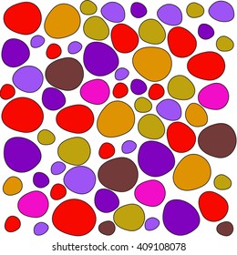 Colorful stones pattern Vector Illustration