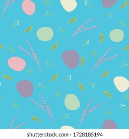Colorful Stones Seamless Repeat Pattern
