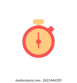 Colorful Stopwatch Icon Representing Time Management and Productivity in Stationery Concept Design