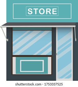  bunter Schaufenster und Türen sind Gläser