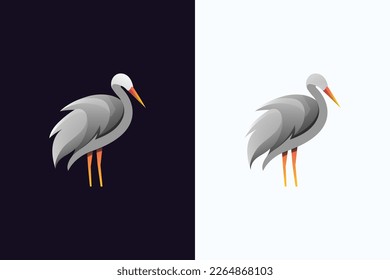 Its a colorful stork logo template, its fully vector and well layer organize.