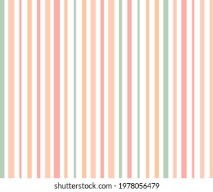 Colorful straight stripes on a white background. Seamless pattern. Vector illustration.