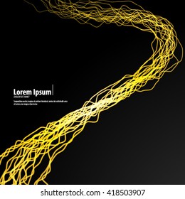 Colorful Strings Layout/Design Cover Background