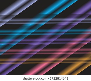 Líneas de color de efecto de movimiento de fondo abstracto de franja colorida