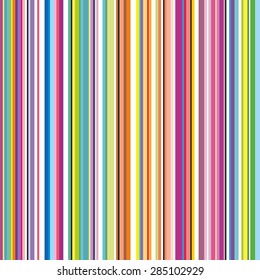 Colorful striped abstract background. Variable width stripes. Suitable for gift wrap or wallpaper background.