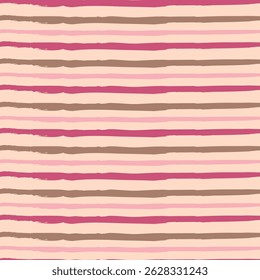Colorful striped abstract pattern with pink, beige, and brown tones creating a vibrant and playful design