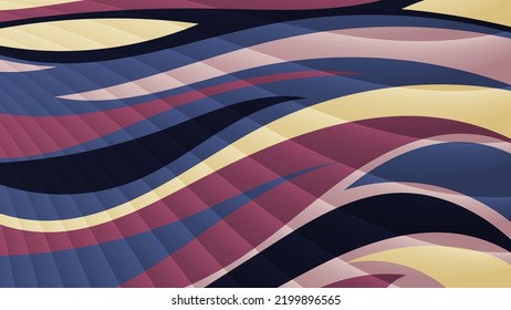 Colorful striped abstract wallpaper. A beautiful illustration for interior decoration, corporate designs, blogs, postcards, posters and your other projects. Vector. 