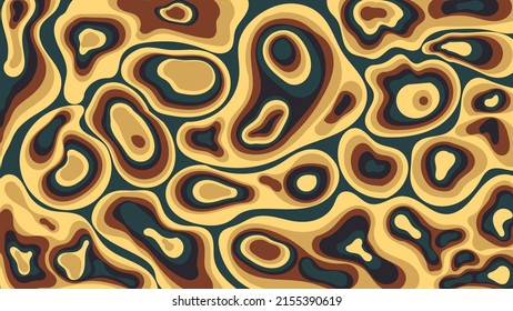 Colorful striped art vector background. Minimalistic pop landscape concept. Abstract retro background. Twisted gradient surface. Trendy vintage colors