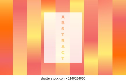 Colorful Striped Background with Glow Effect. Abstract Minimal Design with Trendy Gradient in Red and Yellow Colors. Eps10 Vector. Placard with Lines Grid. Bright Striped Background in Modern Style.