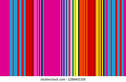 Colorful Striped Background, Retro Striped Pattern, Mexican Multicolor Sarape