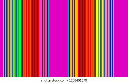 Colorful Striped Background, Retro Striped Pattern, Mexican Multicolor Sarape