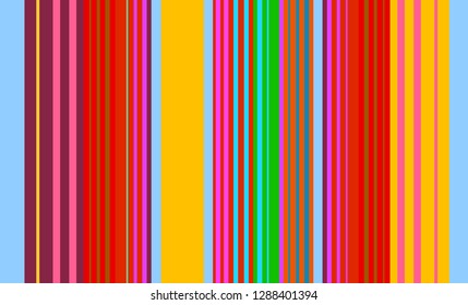 Colorful Striped Background, Retro Striped Pattern, Mexican Multicolor Sarape