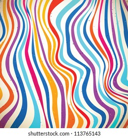 Colorful striped background. Vector illustration
