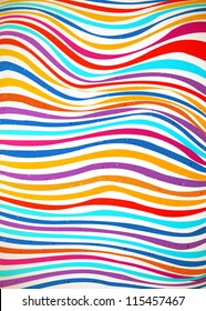 Colorful striped background. Vector illustration