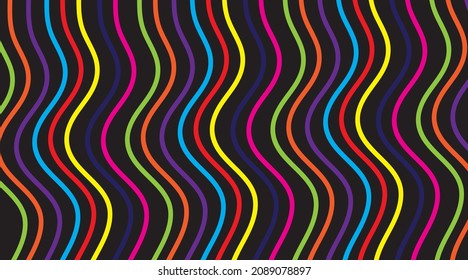 Fondo colorido a rayas. Ilustración vectorial. Diseño moderno de plantillas