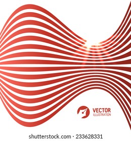 Colorful striped background. Vector illustration
