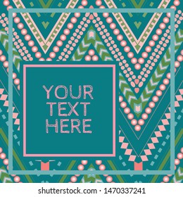 colorful striped chevron repeating pattern in green