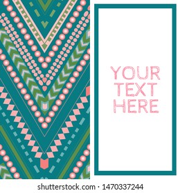 colorful striped chevron repeating pattern in green