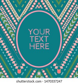 colorful striped chevron repeating pattern in green
