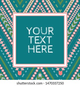 colorful striped chevron repeating pattern in green