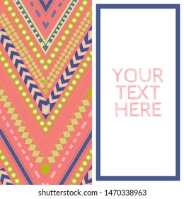 colorful striped chevron repeating pattern in coral pink