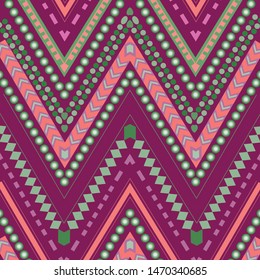 colorful striped chevron repeating pattern in purple