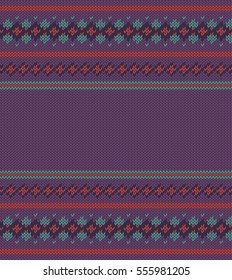 Colorful striped pattern on purple  background