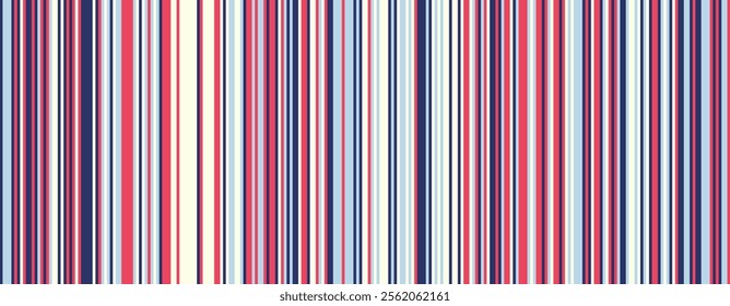 Colorful striped pattern with retro vibes. Seamless design ideal for textile, wallpaper, or modern abstract backgrounds. Perfect for creative vector artwork and trendy decoration.