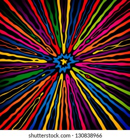 Colorful Striped Pattern.     Vector illustration.