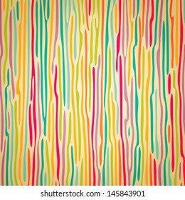 Colorful Striped retro Pattern.    Vector illustration.