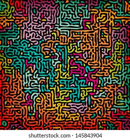 Colorful Striped retro Pattern.    Vector illustration.