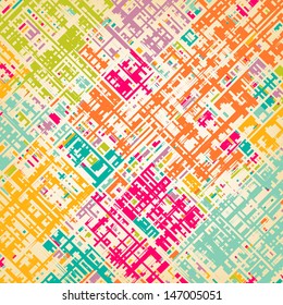 Colorful Striped Seamless Pattern.  Canvas texture.  Vector illustration.