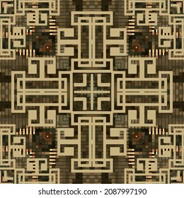 Colorido patrón a rayas sin costura. Fondo vectorial tribal de textura de semitono. Ornamentos modernos de humor. Textura interminable de rayas mucosas. Fondo de repetición decorativa de semitono. Diseño geométrico ordenado.