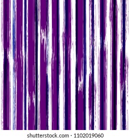 Colorful striped seamless pattern with hand drawn brush strokes.