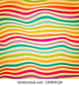 Colorful Striped Seamless Pattern.     Vector illustration.