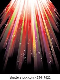 colorful striped straburst